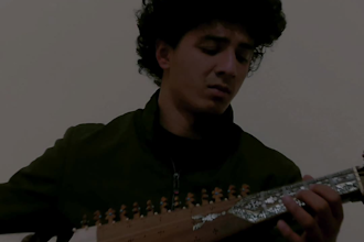 record rubab with percussion instruments on your tracks