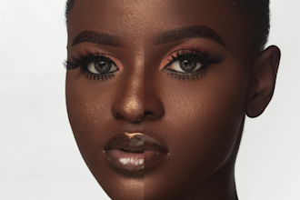 retouch your skin, remove imperfections and pimples