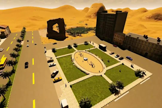 design realistic 3d landscape using revit and lumion