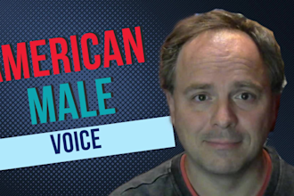 record an american male voice over