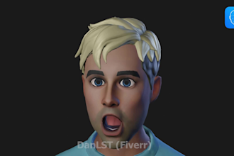 render a speaking facial mocap scene of a 3d model