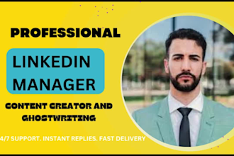professionally manage and ghostwrite for your linkedin