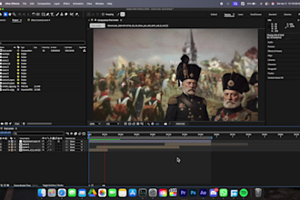 edit documentary video with 3d camera on after effects