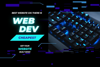 create a professional website for your needs