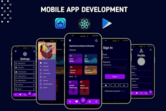 building mobile app with flutter or react native for android and ios