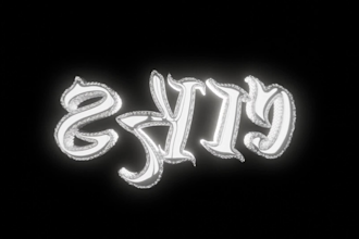 design 3d chrome typography and animation for your brand