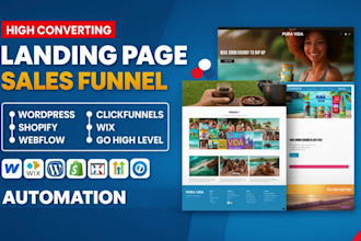 wordpress website gohighlevel sales ghl click funnel landing page ghl automation