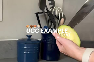 create food ugc video, drink, home, kitchen recipe food for your brands