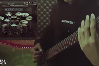 record any modern metal guitar riffs, solos, breakdowns for your band