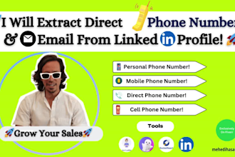 find direct phone number and emails for targeted prospect