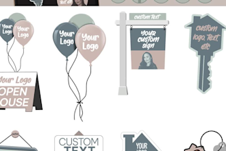 create real estate animated GIF stickers for social media stories