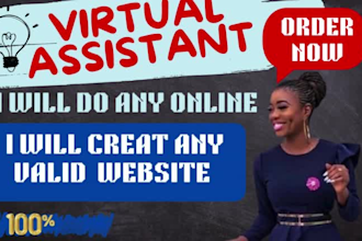 do anything on canva, social media and website as a virtual assistant