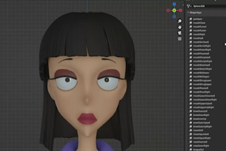 create 52 arkit facial blendshapes for mocap and animation