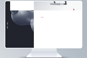 develop interactive 3d animated webflow wix website scroll animation three js