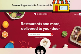 build a modern restaurant food delivery, or grocery website with online ordering