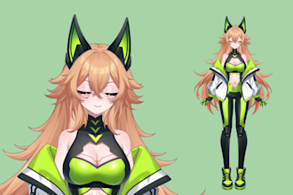 create live2d model live2d rigging live2d design live2dmodel live2d rig vbriger