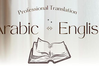 manually translate your text from arabic to english and vice versa