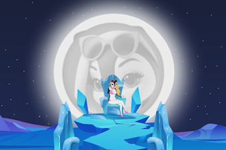 create 2d memecoin animation