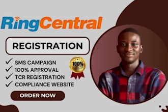 do ringcentral a2p 10dlc registration, tcr business registration