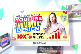 attractive youtube thumbnail design service