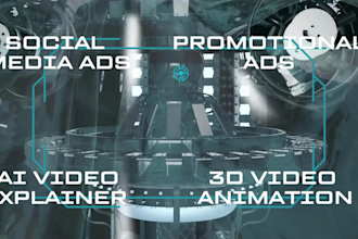 design commercial ai animation ads promotional ads video
