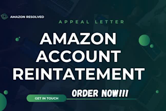 write amazon account reinstatement appeal letter and handle the complete process