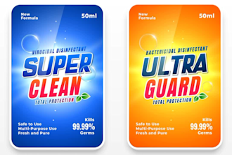 design professional product bottle label for your product