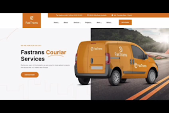 create logistics website, dispatch, trucking, cargo and freight website