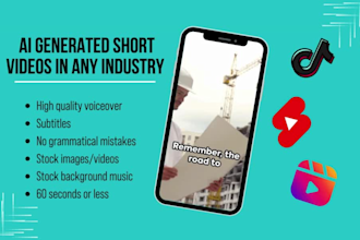 create youtube shorts with stock footage, ai voice and subtitles