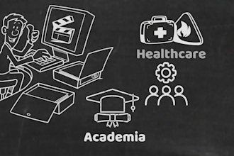 create a custom blackboard doodle animation video