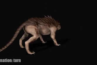 model realistic fantasy beast,creature, monster,unity,ue5 rig,zombie,game assets