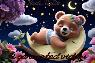 create 50 soft lullaby baby sleep videos for youtube channel