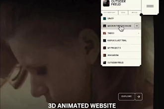 3d animated website 3d animated webflow website threejs scrolling animation gsap