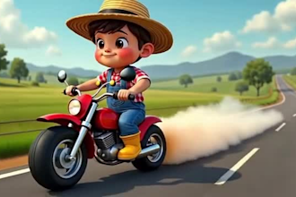 create 3d disney pixar style ai animation, ai video art, animate ai cartoon art