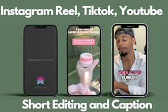 edit and add subtitle to your youtube shorts, tiktok, instagram reel