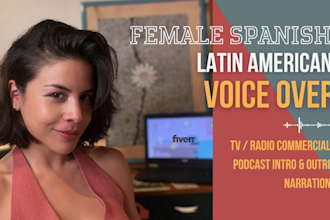 do record a female spanish latin american voice over
