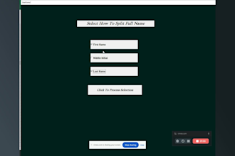 do full name split into separate columns