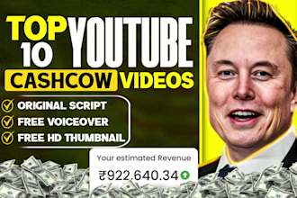 create crypto, finance and top 10 cash cow youtube videos