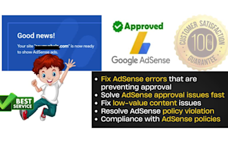 fix adsense errors and help you get adsense approval fast