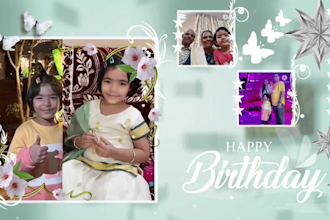 create birthday, anniversary, memorial photos slideshow video