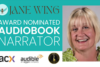 be your british english female audiobook narrator for acx