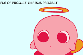 create a rough looping animation of your character in 2d
