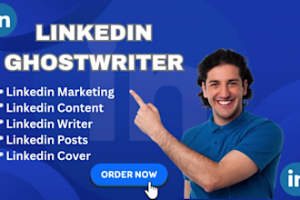 write linkedin ghostwriter for thought leadership, profile optimization