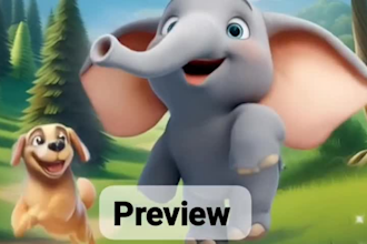 create animated children book trailers, read aloud videos, page flip animations