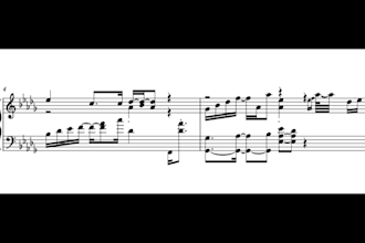 transcribe your song into sheet music for piano by ear