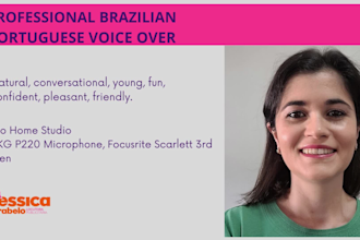 record a professional brazilian portuguese voiceover