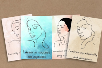 custom  printable affirmation cards your etsy shop