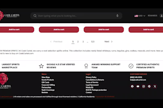 build dynamic wine website beer, alcohol shopify store liquor ecommerce website