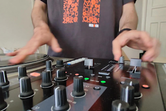 record dj scratches on your music