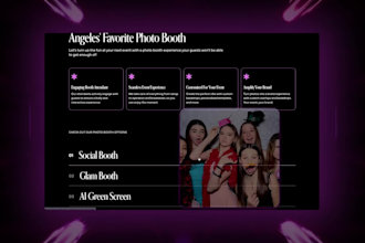 design photo booth website 360photo booth website with booking feature